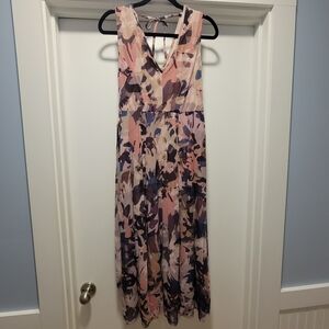 FUZZI JohnPaul Gaultier Tulle Mesh Abstract Dress Sleeveless Sz S